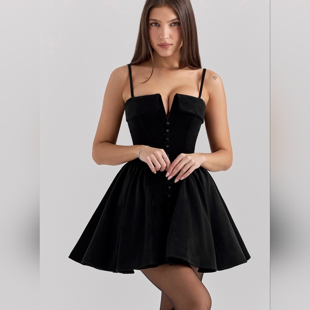 House of CB Black Mini Dress